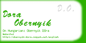 dora obernyik business card